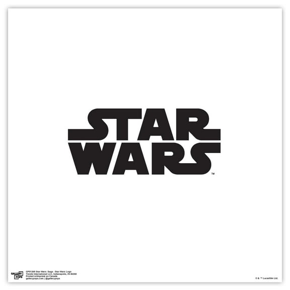 Gallery Pops Star Wars: Saga - Star Wars Logo Wall Art, Unframed Version, 12" x 12"