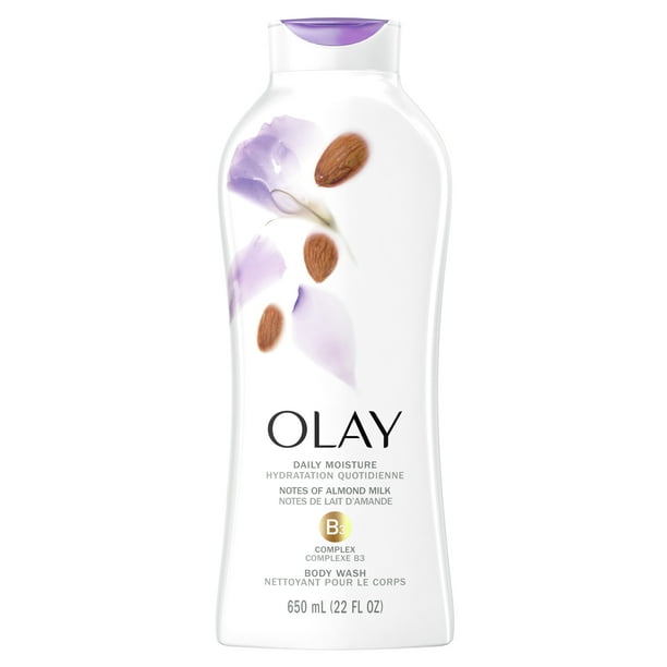 Olay Daily Moisture Body Wash with Almond Milk, 22 fl oz