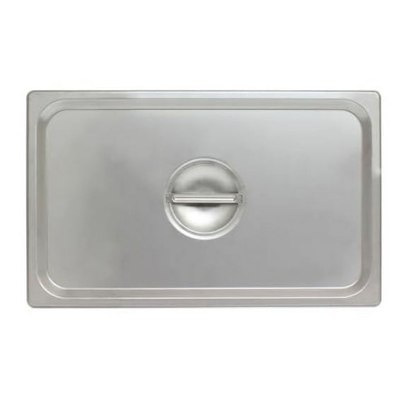 Soro Essentials- Full Size Stainless Steel Solid Steam Table Pan Cover- Fits Full Size Steam Pan Commercial Catering Food Lid for Commercial Kitchen Supplies