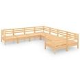 thumbnail image 2 of vidaXL Ensemble de Salon de Jardin 8 Pcs Bois Massif Pin, 2 of 6