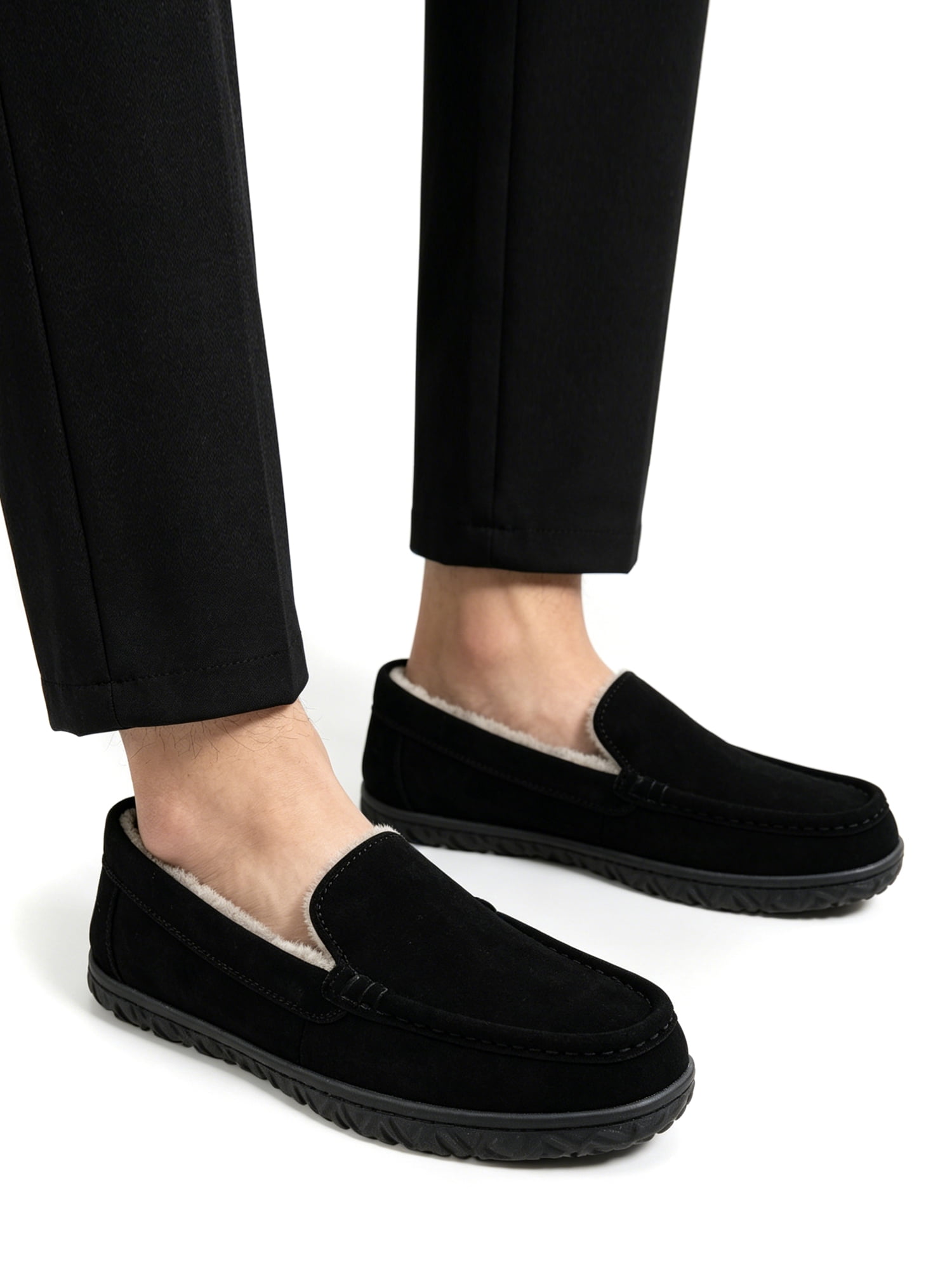 George Men`s Hillcrest Suede Moccasin Slippers