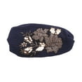 thumbnail image 4 of Unique Bargains 1 Pc Headband Rose Wide Hairband for Women Navy Blue Gold Tone, 4 of 5