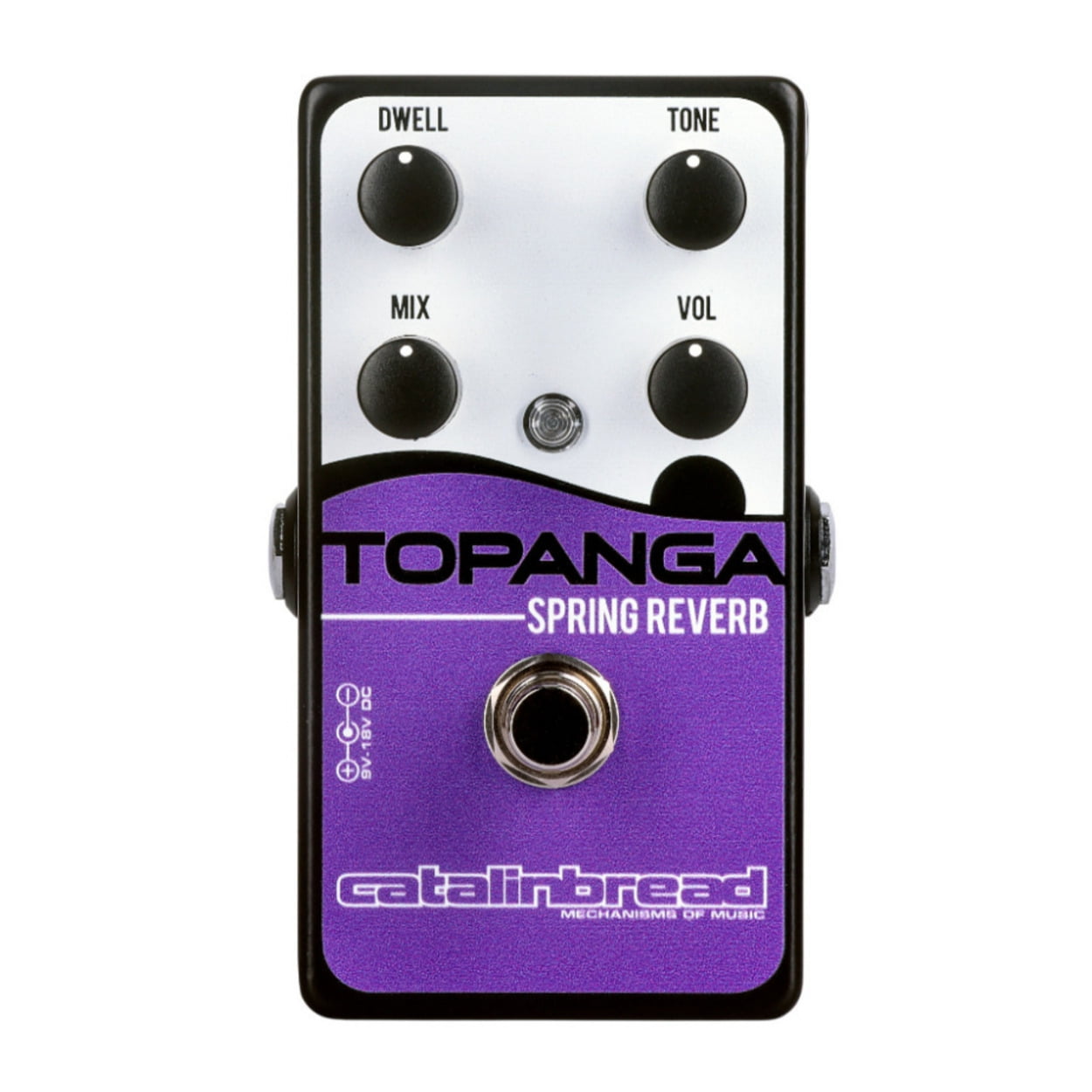 Open Box Catalinbread Topanga Classic Spring Reverb Pedal with Three Knob Controls (Purple)