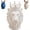 White, variant on Lion Head Pen Holder With Crown, Animal Shaped Desk Organizer Pencil Cup, Unique Sculpted Office Decor For Men Boss And Managers, Sturdy Plastic (Blue)