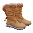 thumbnail image 4 of Botas casuales para mujer, de tendencia alta, otoño-invierno, camel, 7139, 4 of 5