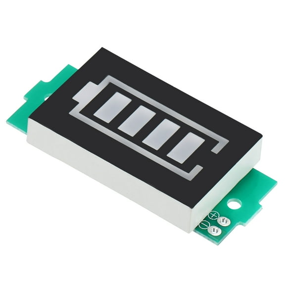 Uxcell DC 8.4V Lithium Battery Level Indicator 4 Sections Module Blue Light 1 Pack