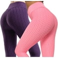 thumbnail image 5 of B & BDEALS High Rise Tummy Control Activewear Yoga Leggings, 3 Pack Women's, 5 of 6