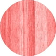 thumbnail image 1 of Ahgly Company Indoor Round Abstract Red Modern Area Rugs, 5' Round, 1 of 4