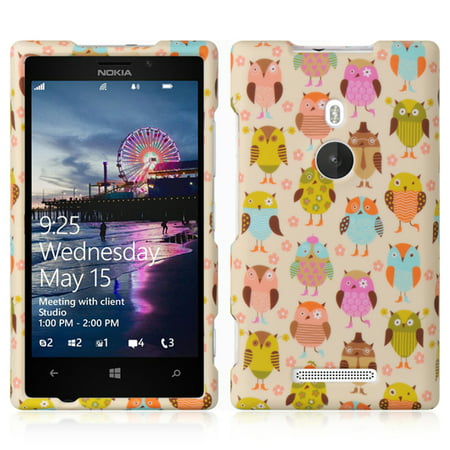 Fancy Owl Design Snap-On Hard Case Cover for Nokia Lumia (Lumia 925 Best Price)