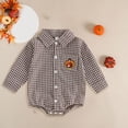thumbnail image 2 of mgoYE Baby Brother Newborn Outfit Baby Boy Clothes Infant Newborn Outfits Long Sleeve Letter Print Romper + Hat + Pants Set Size 6-12 Months, 2 of 4