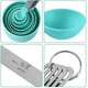 thumbnail image 3 of Juego de cucharas medidoras, taza medidora negra con asas de acero inoxidable, cocina, 3 of 5