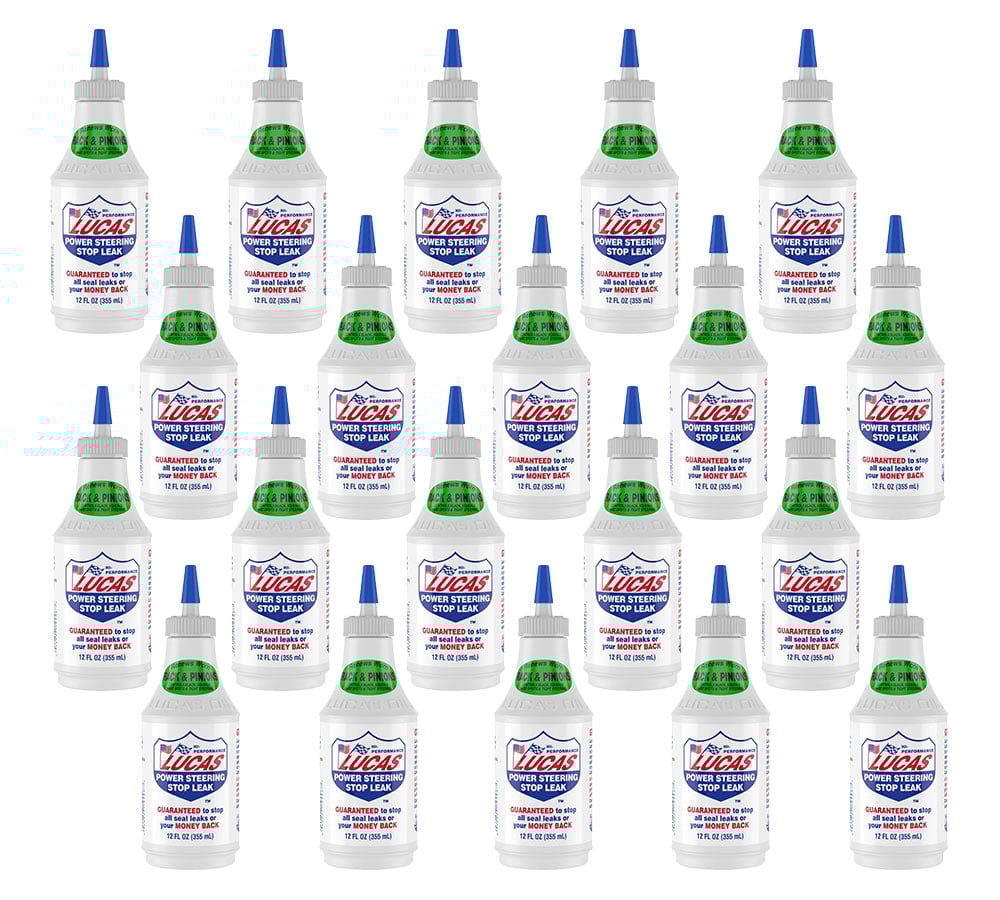 (20 Pack) Lucas Oil 10008 Power Steering Stop Leak - 12 Ounce