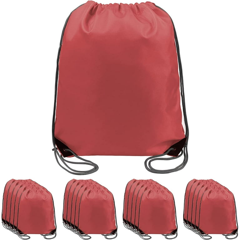 Two Tone Canvas Sport Backpacks / Wholesale Drawstring Bags