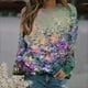 thumbnail image 2 of Sudadera Para Mujer Con Cuello Redondo, Moda de Otoño, Blusa Estampada de Manga Larga Para Mujer, Top Odeerbi  ODB150140, 2 of 5