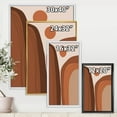 thumbnail image 4 of Designart 'Abstract Terracotta Mountain Landscape Sunset ' Modern Framed Canvas Wall Art Print, 4 of 5