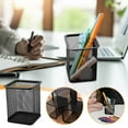 thumbnail image 6 of Pen Holder for Desk, Furenl Wire Mesh Pencil Cup Holder, Black Mesh Pencil Holder – Multifunctional Square Pen Cup for Stationery Organization, 6 of 9