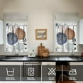 thumbnail image 4 of Boho Kitchen Curtains for Windows – Rustic Tribal Floral Print Cafe Curtains, Vintage Bohemian Geometric Panels for Home Décor, 4 of 6