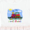 thumbnail image 4 of Inktastic I Love Trains Girls Toddler Dress, 4 of 5