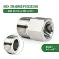 thumbnail image 3 of U.S. Solid 3/4 in MNPT x 1/2 in FNPT 304SS Fitting Pipe Adapter, 3 of 9
