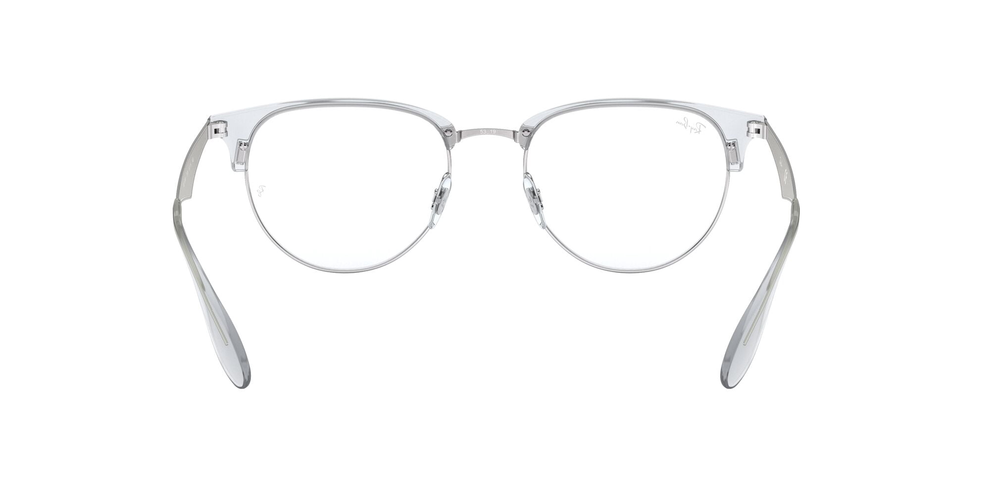 Ray-Ban Prescription Eye Glasses with Case, Size 51, Silver Frames with Demo Lens