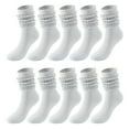 thumbnail image 1 of 5 Pairs Soild Color Socks Women Thigh High Boot Socks Soft Scrunch Socks, 1 of 4