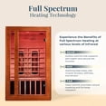 thumbnail image 4 of Dynamic Saunas 2-Person Full Spectrum Infrared Sauna with Lighting and Speakers, Cordoba, 4 of 12