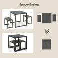 thumbnail image 5 of Lofka 26" Dining Table Set for 2, Small Kitchen Table for Home Furniture, Dining Room, Black, 5 of 9