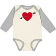 thumbnail image 3 of Inktastic Valentines Day Heart Arrow Boys or Girls Long Sleeve Baby Bodysuit, 3 of 5