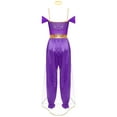 thumbnail image 5 of iiniim Women Sequin Romper with Metallic Shiny Choker Collar Princess Belly Dance Purple 4XL, 5 of 7