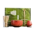 thumbnail image 1 of Juego de 4 piezas para de matcha, kit para preparar té matcha, batidor portátil, cuenco tradicional para matcha, para recepción, salón de té rojo, 1 of 9
