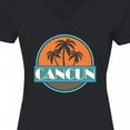 thumbnail image 4 of Inktastic Cancun Mexico Vacation Women's V-Neck T-Shirt, 4 of 5