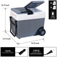 thumbnail image 2 of Koolatron 12V Wheeled Electric Cooler/Warmer 31L (33 qt), Gray, 2 of 7
