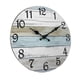 thumbnail image 1 of Reloj de pared para baño, reloj de pared rústico que funciona con pilas, silencioso, de madera, sin tictac. Cada reloj es una decoración para el hogar., 1 of 6