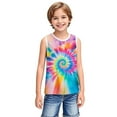 thumbnail image 6 of WRKEKC Girls Summer Tank Tops, Casual Tank for Girls, Toddler Kids Boys And Fashion Cute Gradient Print Soft Sleeveless Bottom Camisole, 6 of 7