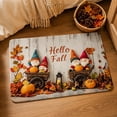 thumbnail image 6 of LEFXSMR Fall Bathroom Rugs Non-Slip Bath Mat Pumpkin Maple Leaves Design Area Rug for Front Door Porch Entryway Thanksgiving Decorations, Brown, 6 of 7