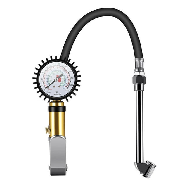 Trayknick Manomètre à Air Résistant à l'Usure Haute Précision 220PSI Manomètre pour Voiture