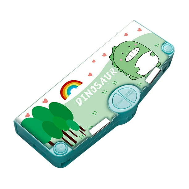 Caja de Lápiz para Niños Caja de Papelería Multifuncional de Alto Valor, Caja de Lápiz de Personalidad de Deformación Creativa de Plástico de Gran Capacidad 24.5x10x3.5cm, Caja de Lápiz para Niños