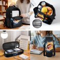 thumbnail image 2 of KUIFORTI Fire Rugby Backpack and Lunch Box for Elementary Primary Middle School Daily Use Set of 4 Fashion with Pencil Bags Lunch Bag Boys School Backpack, 2 of 7