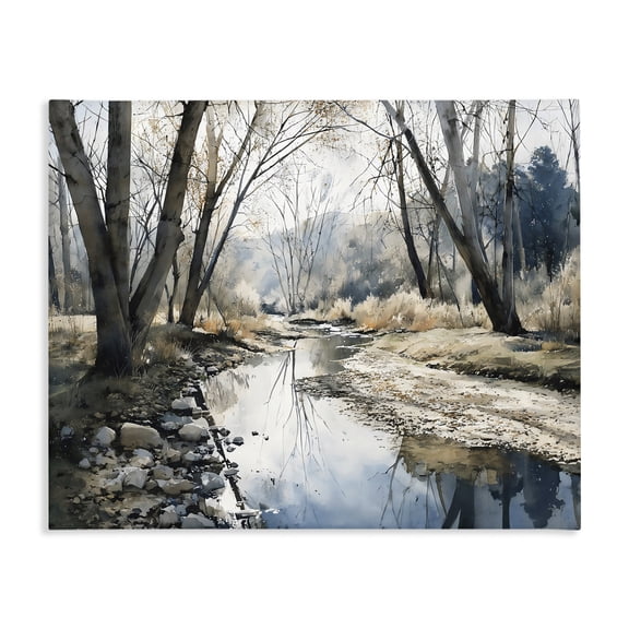 Stupell Industries Coastal Serene Reflections at Autumn Creek Canvas Art, 20 x 16, by Franklyn Gregory
