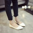 thumbnail image 5 of Women's Flat Shoes Pointed Toe Ballerina Flats Slip On Loafers Classic Low Wedge Dress Shoe, 5 of 7