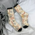 thumbnail image 5 of Susaid Vintage Nautical Print Men's Moisture Wicking Cushioned Crew Work Boot Socks Suitable for Size 36-45, 5 of 6