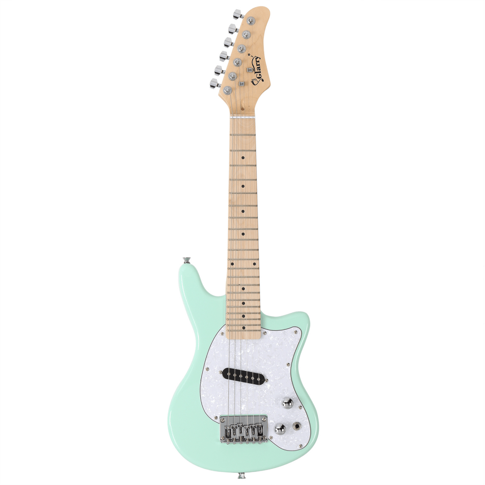 Tcbosik 30 inch Beginner Electric Guitar Starter with 5W Amplifier, Bag, Strap, Plectrum, Power Wire and Wrench Tool for Starter, Light Green