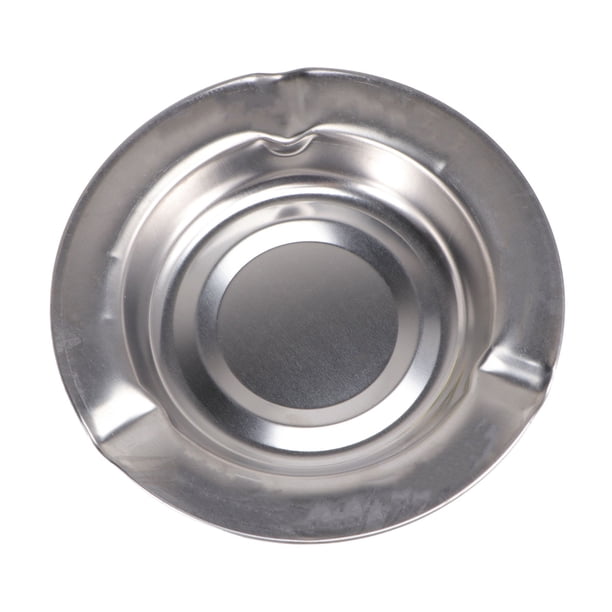 EeaseMX Cenicero de acero inoxidable de sobremesa redondo para cigarrillos, accesorio para fumar