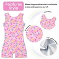 thumbnail image 4 of Gymnastics Leotards for Girls Unicorn Aurora Rainbow Mermaid Dinosaur Cupcake Sparkle Biketard Toddlers Kids Children, 4 of 5