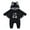 A-5304Black1, variant on MEZZALL My First Halloween Outfits O-neck Baby Boy Girl Pumpkin Clothes Bat Clothes Hoodie Romper Playsuit Jumpsuits Toddler Festival Clothes Versatile / 0-3 Months