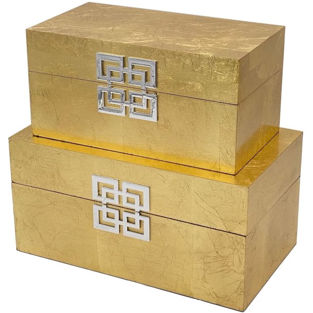 Storage Boxes Large & Small Decorative Storage Box w/ Hinged Lid