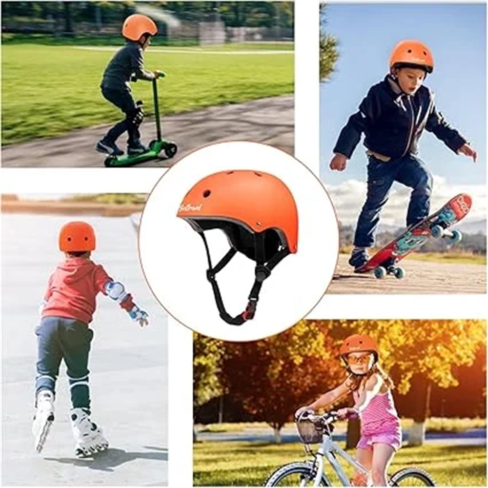 Kids Helmet, Toddler Helmet Adjustable Toddler Bike Helmet Ages 3-8 Years Old Boys Girls Multi-Sports Safety，Red