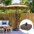 thumbnail image 2 of Outsunny Support de Base Carré pour Parasol de Patio, Support de Parasol d'Extérieur, Brun, 2 of 10