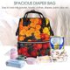 thumbnail image 5 of Fotbe Marigold Flowers In Different Colors Mochila Maternidad - Lona de Sarga Impermeable, Mochila de Pañales de Gran Capacidad con Múltiples Bolsillos y Correas Ajustables, 5 of 6
