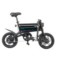 thumbnail image 4 of Gotrax Nano 14" Folding Adult Electric Bike,15.5mph 36V 350W Peak Foldable City Bike With LED Light,Black, 4 of 13